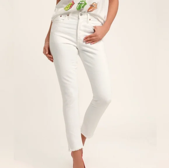 Levi's 501 High Rise Skinny In Cloud Over Sz 28 Nwt - Picture 3 of 15